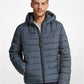 Logo Print Quilted Puffer Jacket