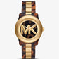 Runway Gold-Tone and Tortoiseshell Acetate Watch