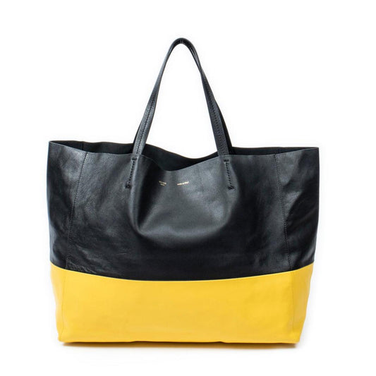 Bicolor Horizontal Cabas Tote