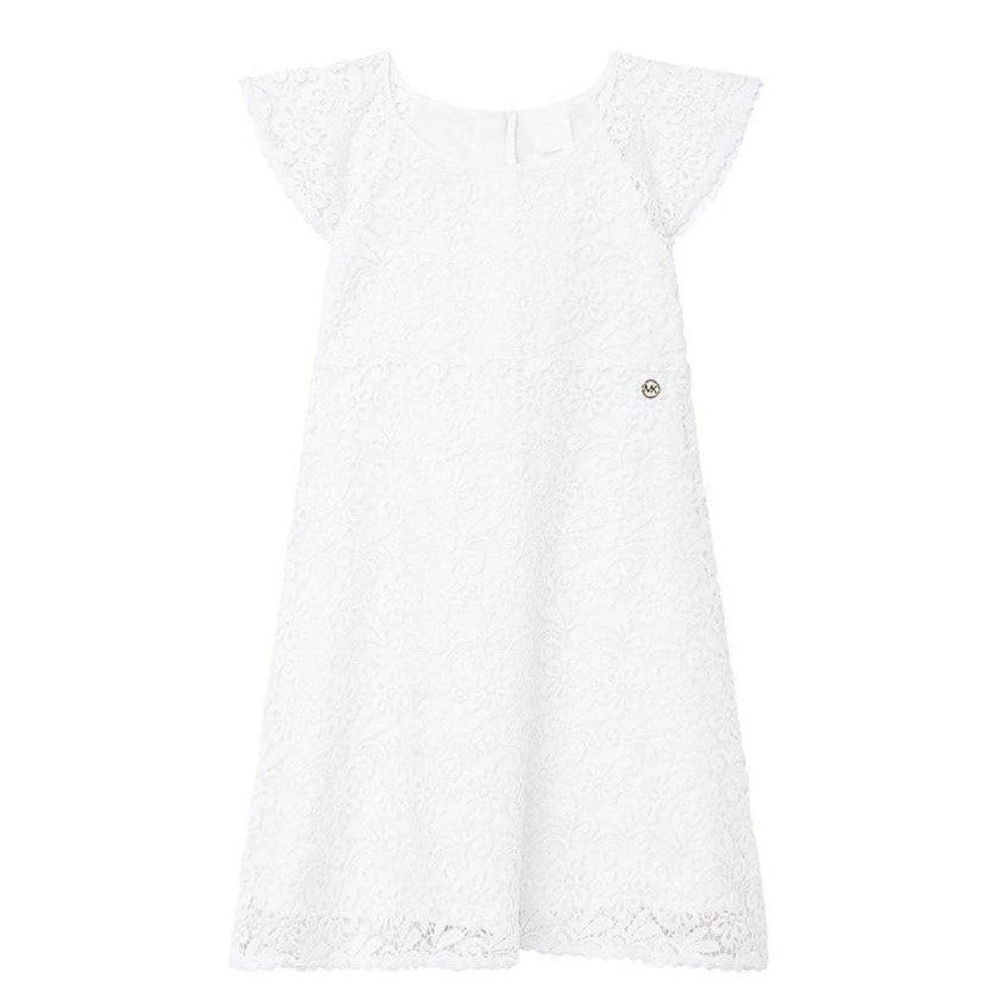 White Short Sleeved Dress