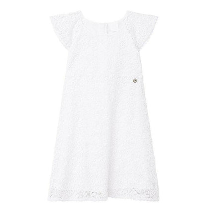 White Short Sleeved Dress