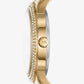 Mini Tibby Gold-Tone Pavé Watch and Bracelet Gift Set