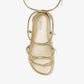 Vero Metallic Snake Embossed Lace-Up Sandal