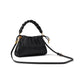 Meringue Pleated Smooth Nappa Leather Small Crossbody