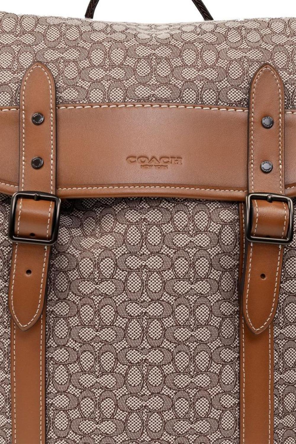 Coach Hitch Allover Logo Printed Backpack
