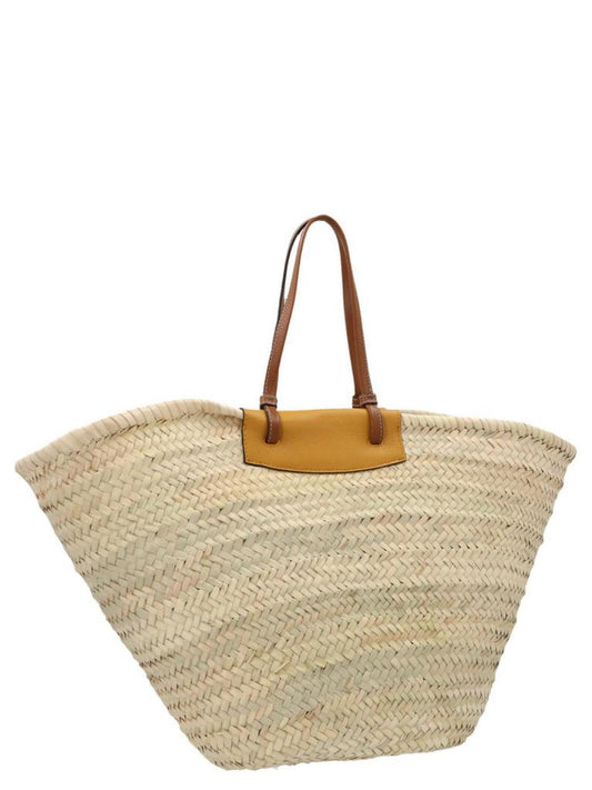 Furla Woven Logo Embossed Tote Bag