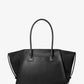 Avril Extra-Large Leather Top-Zip Tote Bag
