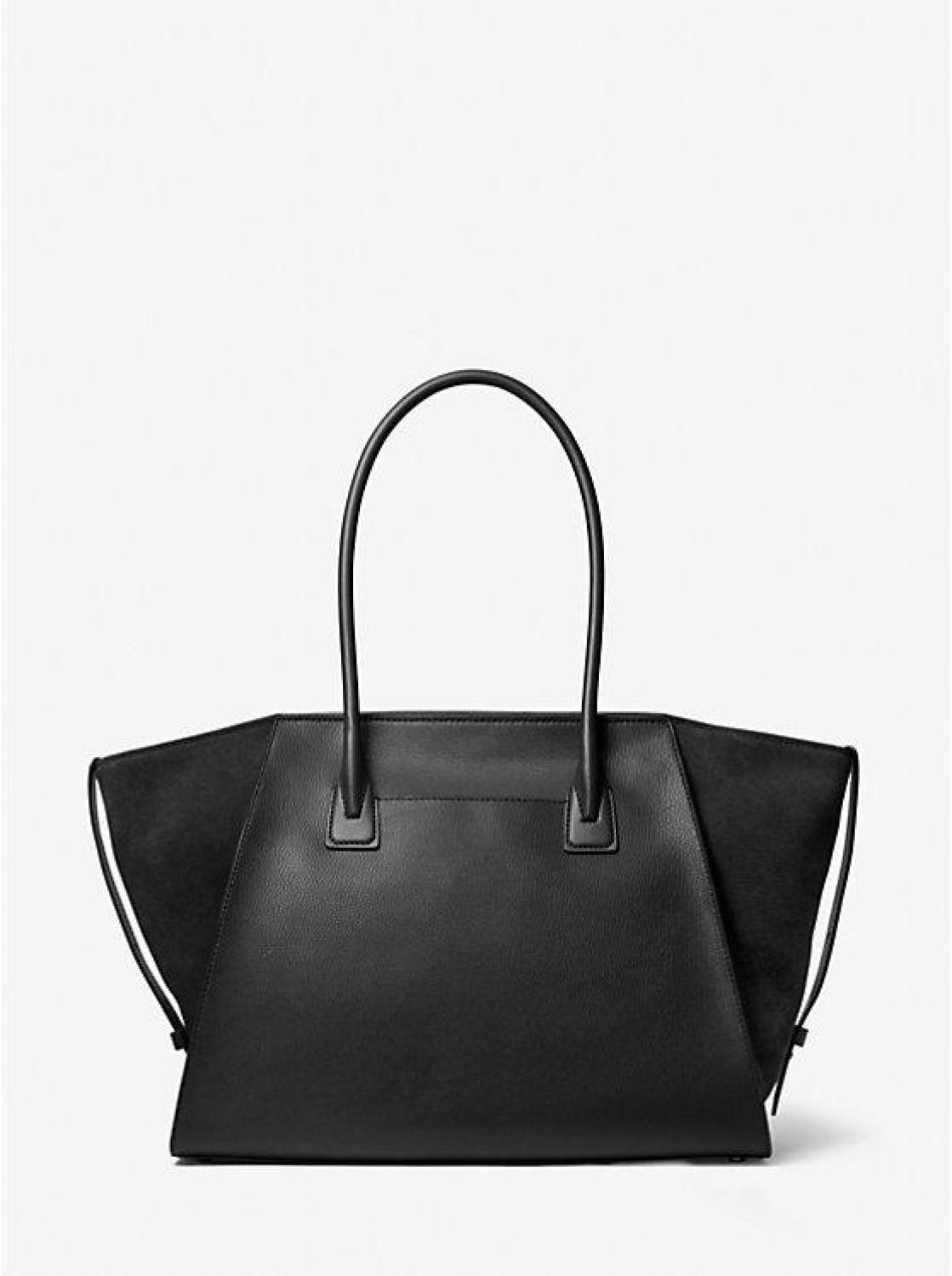 Avril Extra-Large Leather Top-Zip Tote Bag
