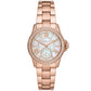 Women's Everest Quartz Three-Hand Rose Gold-Tone Stainless Steel Watch 33mm