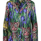 Gucci Feline Garden Silk Top