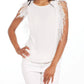 Feather Top In White