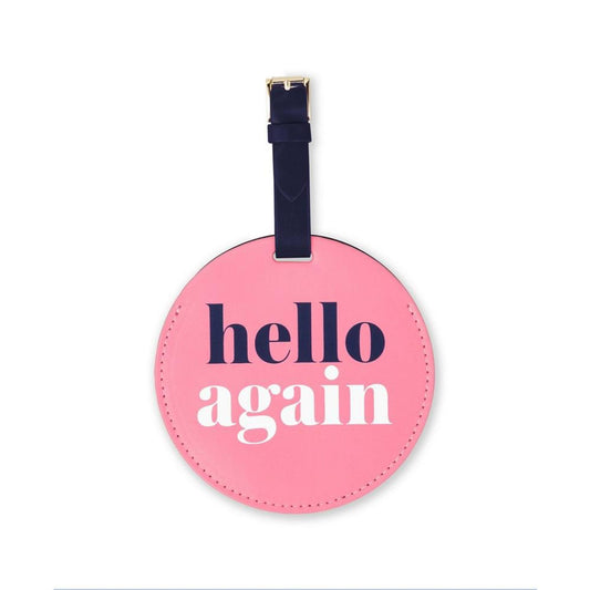 "Hello Again" Luggage Tag with Adjustable Strap