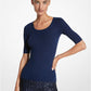 Cashmere Three-Quarter Sleeve Sweater