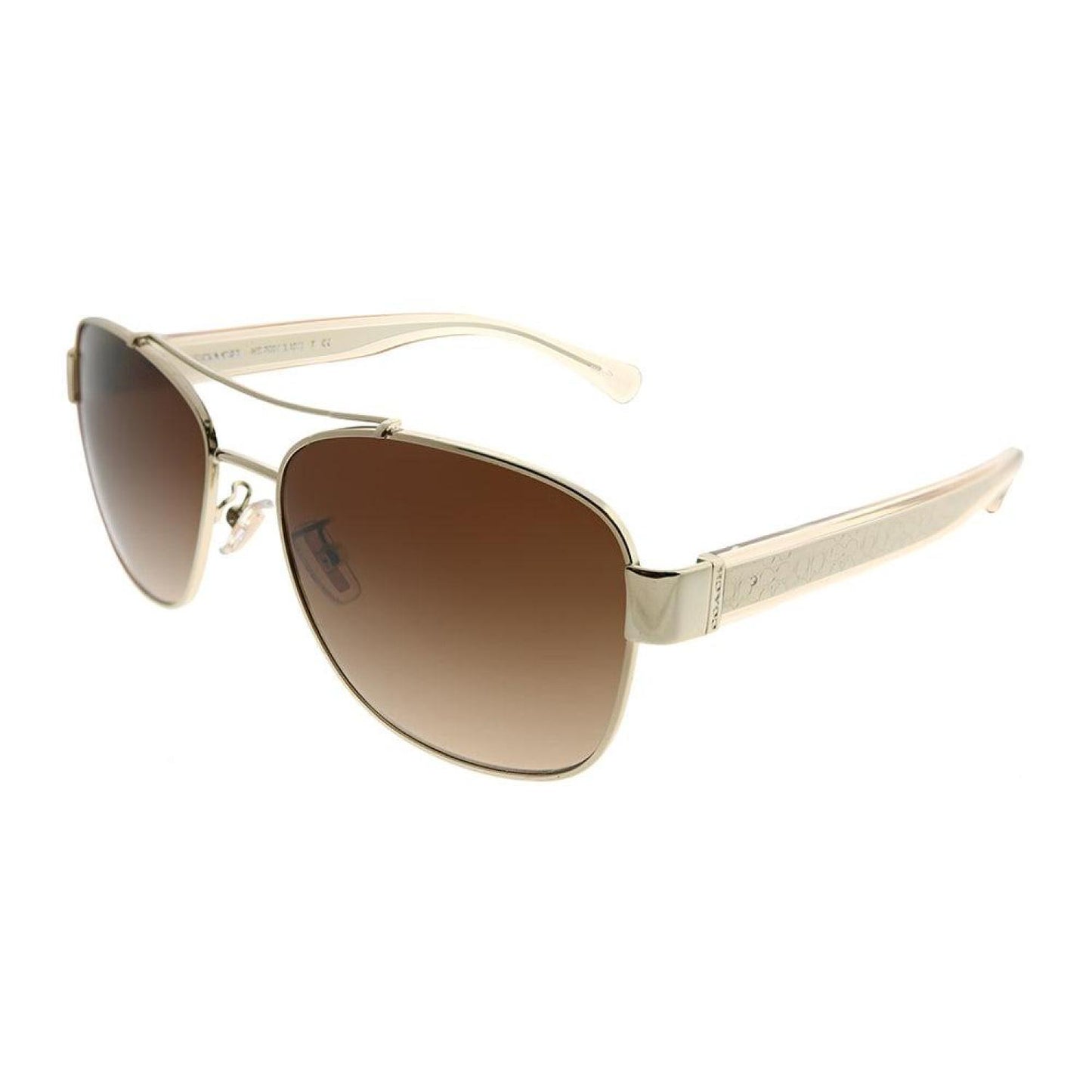 Coach L151 HC 7064 926513 56mm Womens Aviator Sunglasses