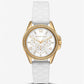 Mini Pilot Pavé Gold-Tone and Logo Silicone Watch