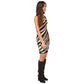 Women's Tiger Studded One-Shoulder Dress