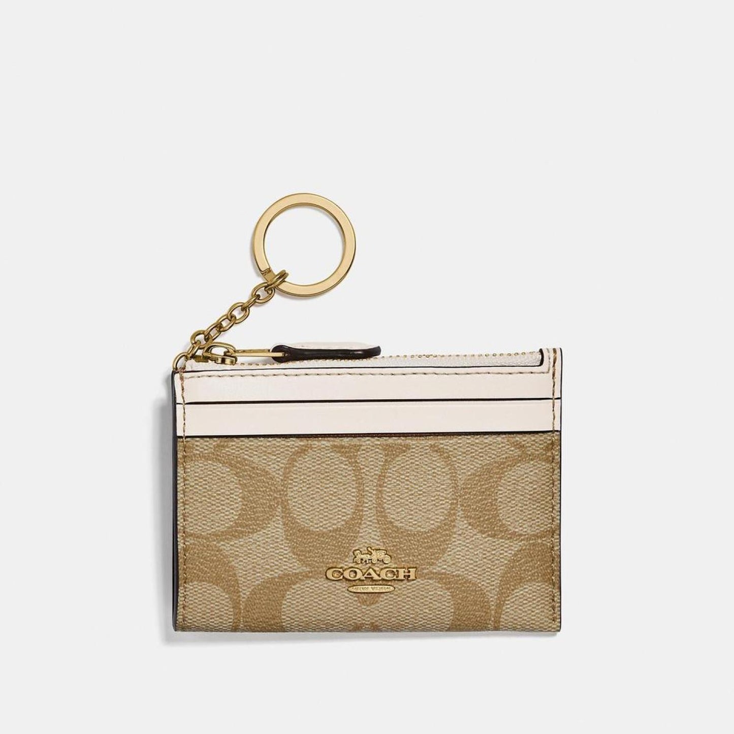 Coach Outlet Mini Skinny Id Case In Signature Canvas