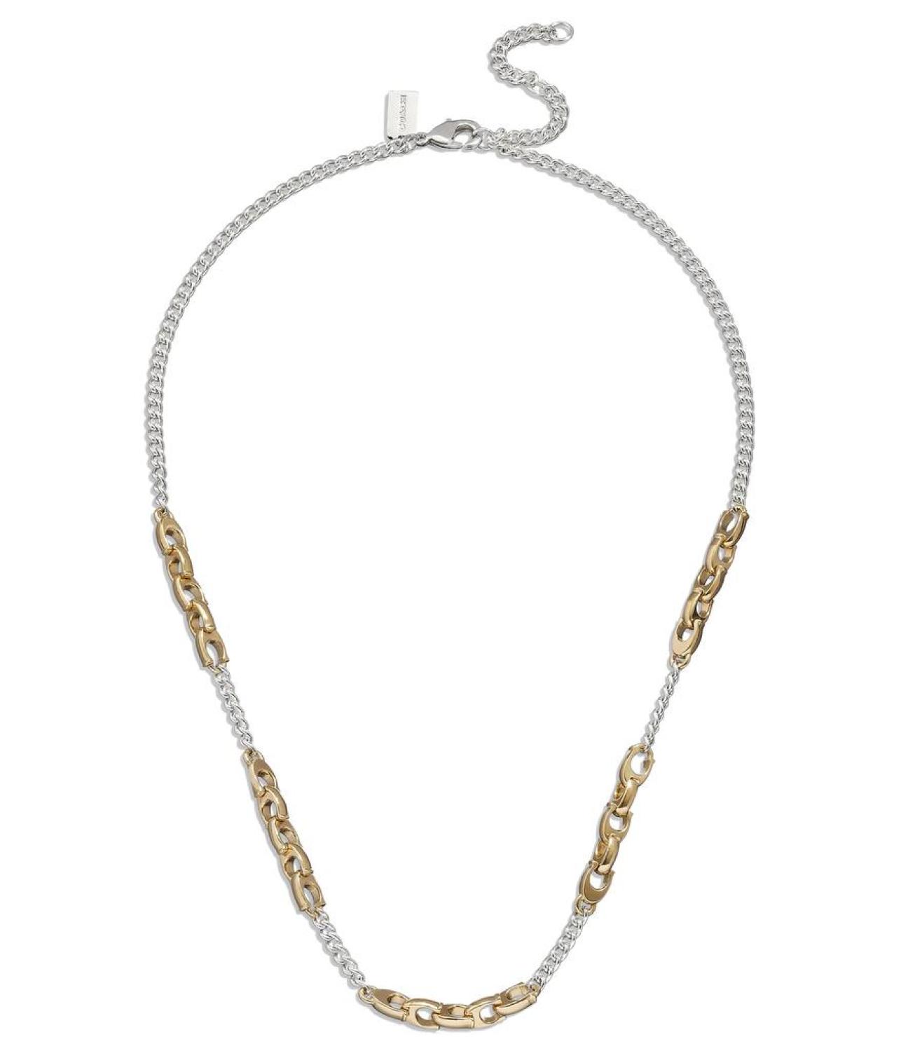 Mixed Metal Chain Necklace