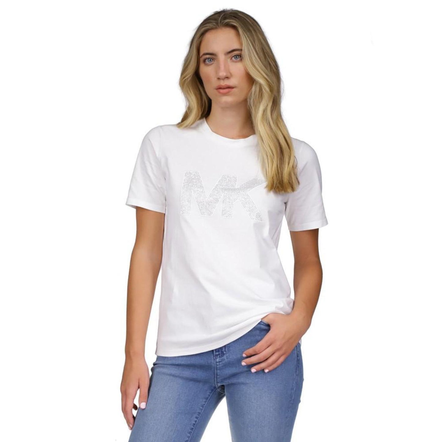 Women's Rhinestone-Logo T-Shirt