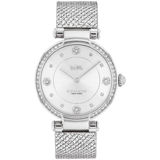Women's Cary Silver-tone Stainless Steel Mesh Bracelet Watch