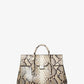 Campbell Large Python Embossed Leather Weekender Bag