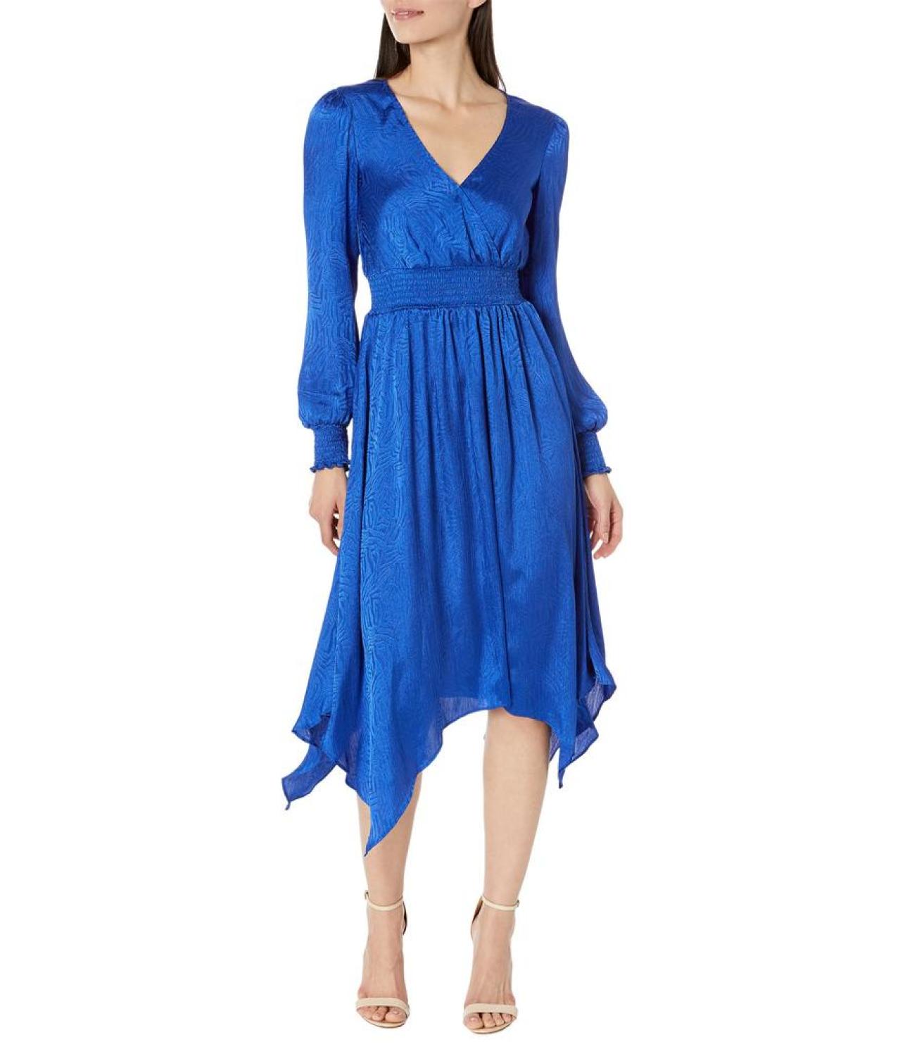 Fractal Zebra Plisse Dress