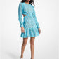 Zebra Eyelet Cotton Cutout Dress