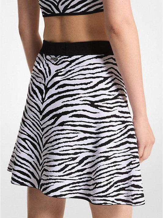 Zebra Jacquard Skirt