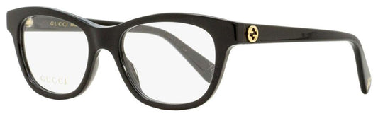 Gucci Women's Rectangular Eyeglasses GG0372O 001 Black 51mm