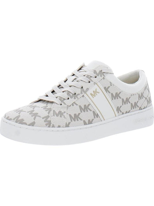 Womens Faux Leather Logo Casual and Fashion Sneakers