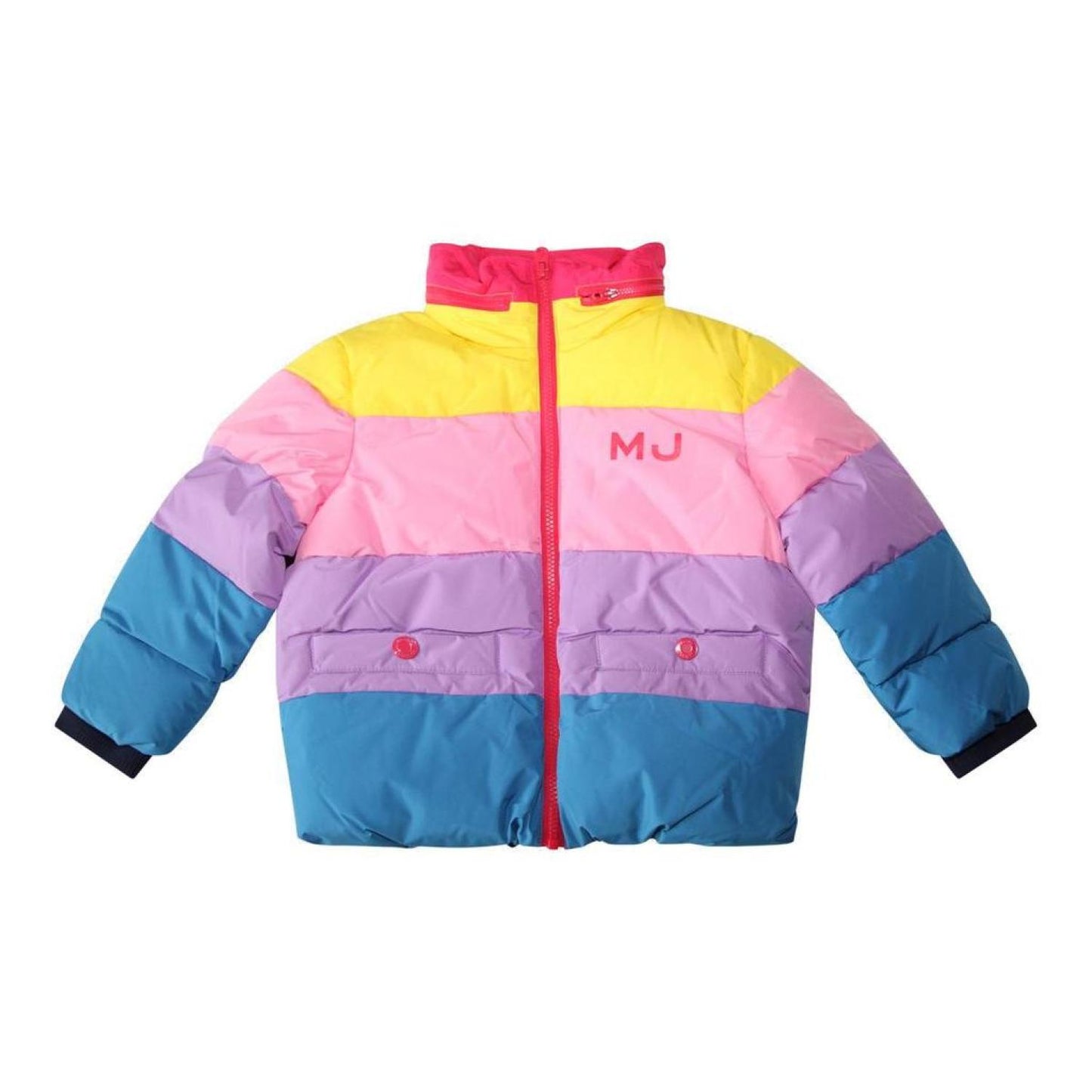 The Marc Jacobs Kids Color-Blocked High Neck Coat