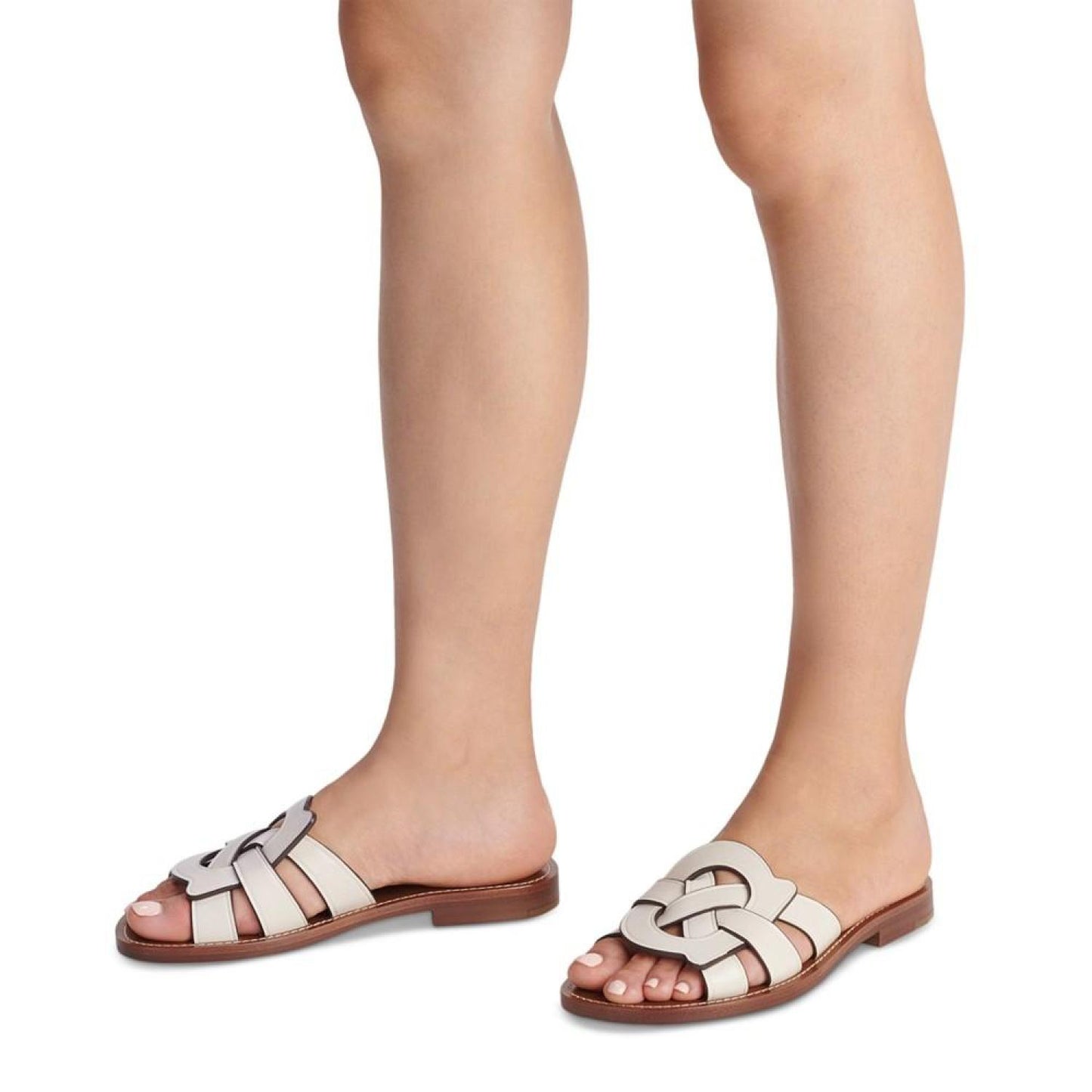 Issa "C" Emblem Slide Sandals