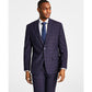 Men's Classic Fit Wool-Blend Plaid Suit Jacket