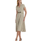 Equestrian-Print Georgette Dress