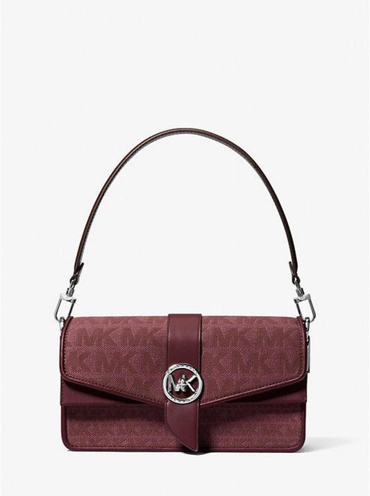 Greenwich Medium Logo Jacquard Shoulder Bag