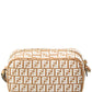 FENDI FF Mini Raffia & Leather Camera Bag