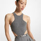 Stretch Cashmere Cutout Bodysuit