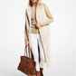 Color-Block Shearling and Woven Vest