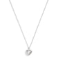 Faux Stone Heart Pendant Necklace