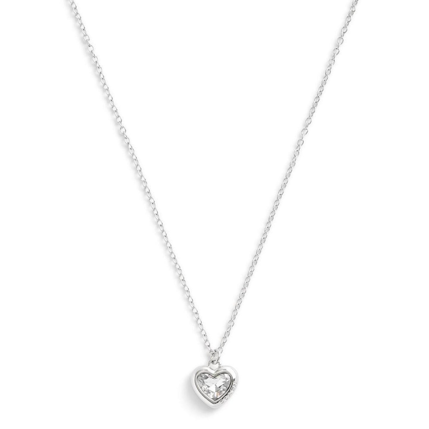 Faux Stone Heart Pendant Necklace