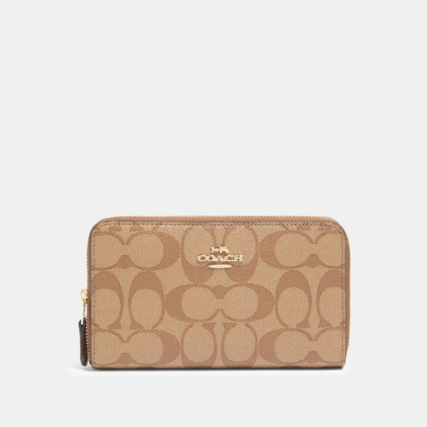 Coach Outlet Medium Id Zip Wallet In Signature Canvas