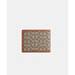 Men's Leather Slim Billfold Wallet in Micro Signature Jacquard