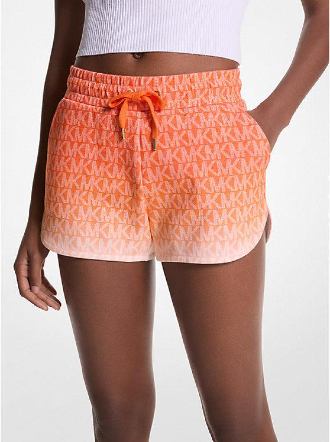 Ombré Logo Cotton Blend Shorts