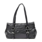 Push Lock Horizontal Flap Tote