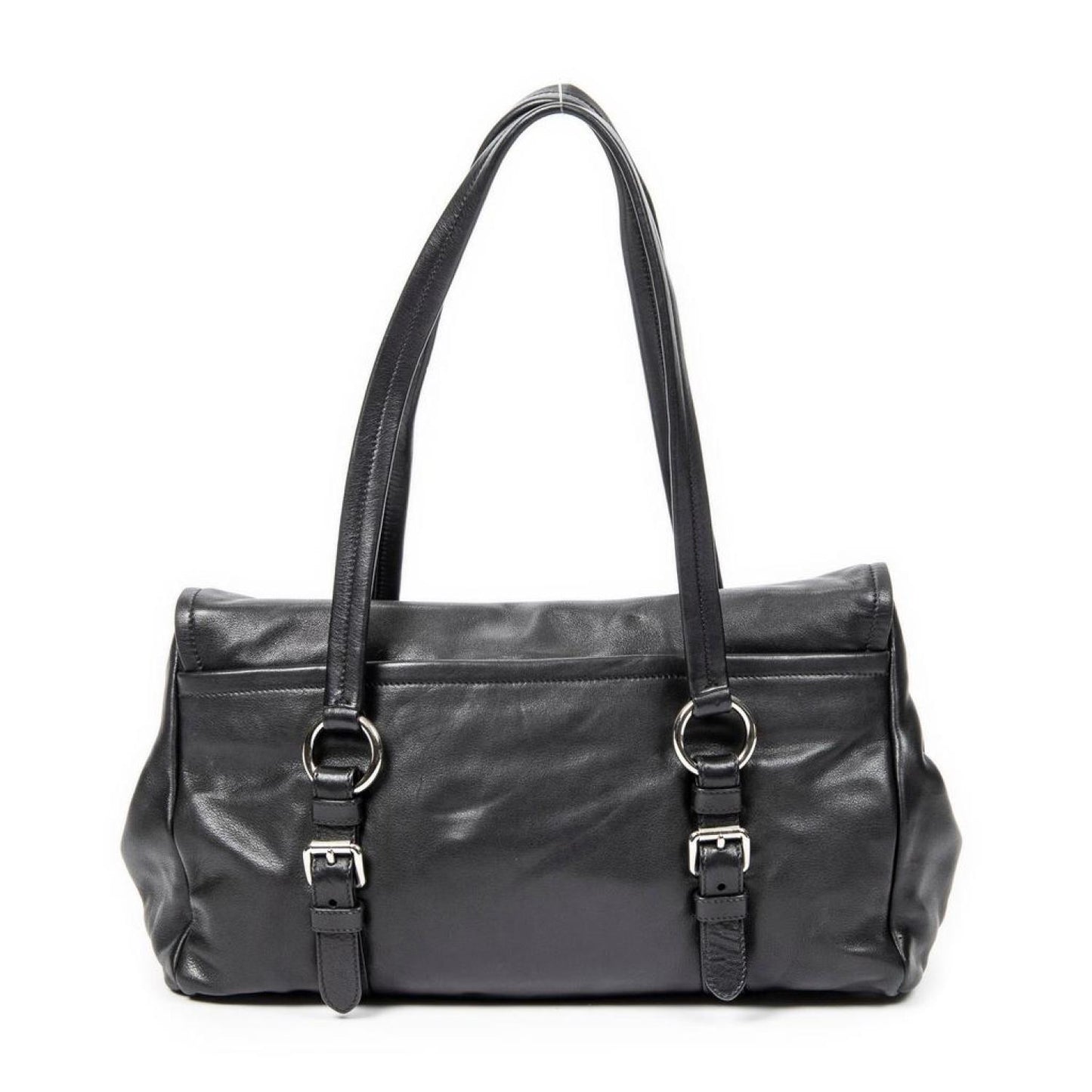 Push Lock Horizontal Flap Tote