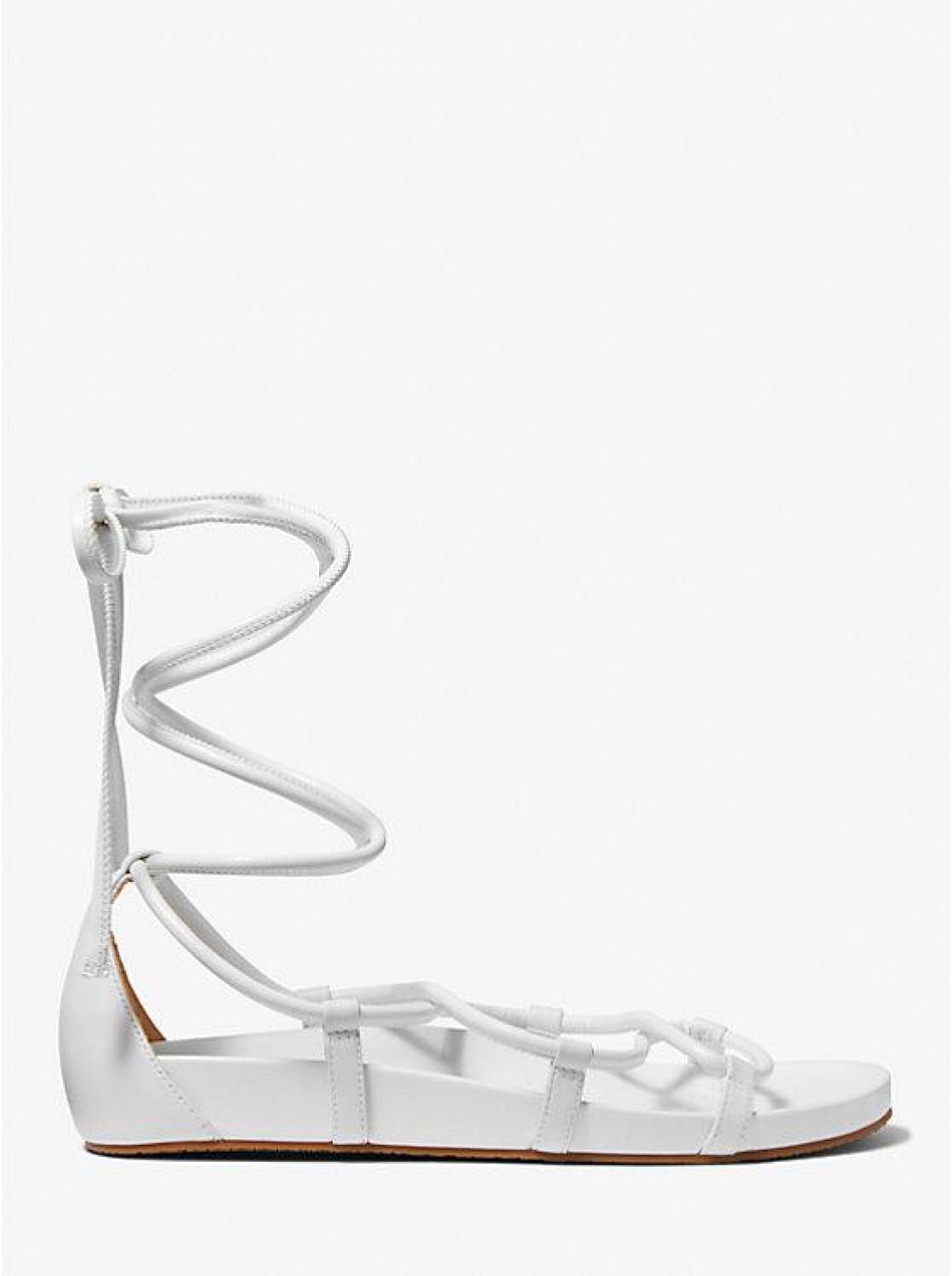 Vero Faux Leather Lace-Up Sandal