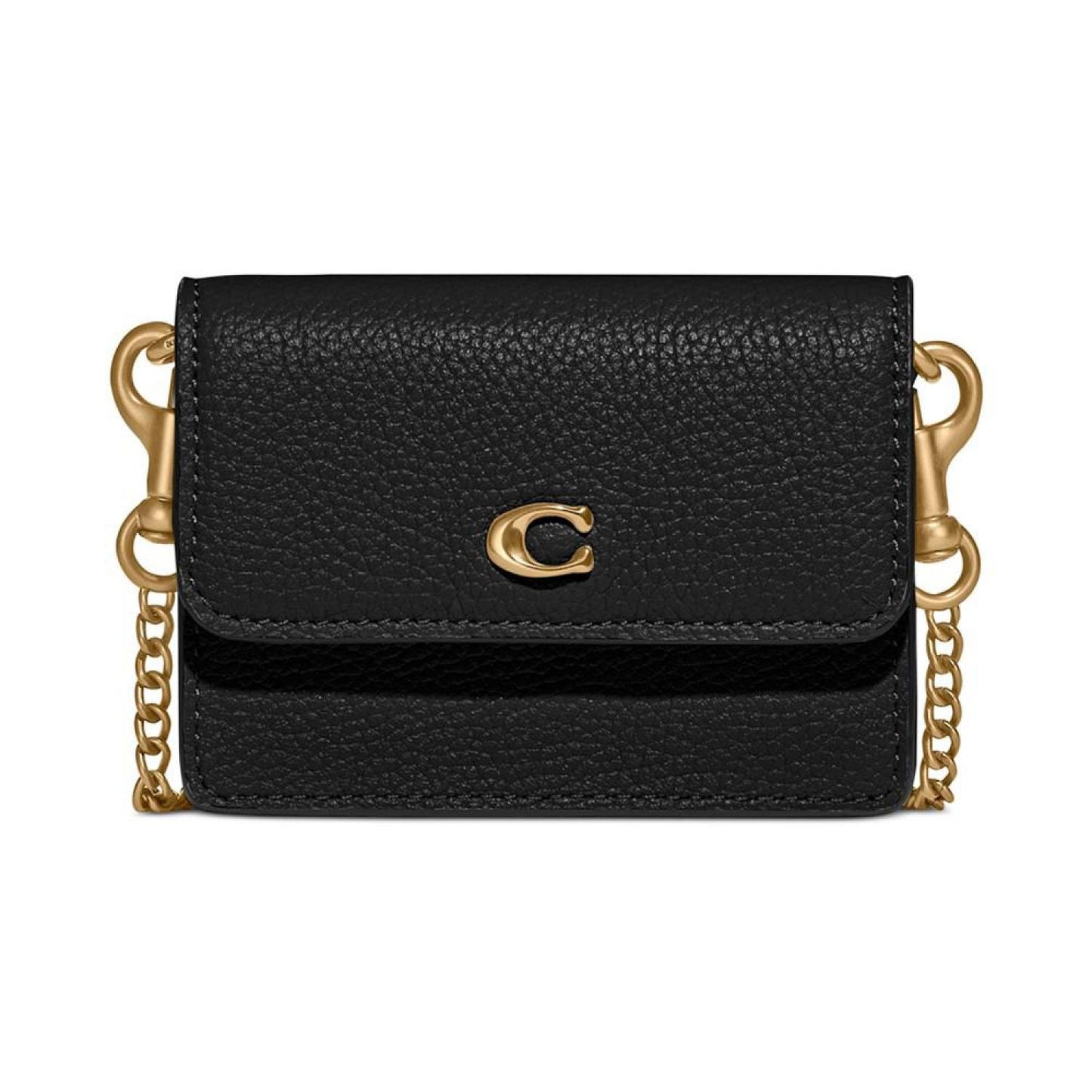 Half Flap Leather Card Case