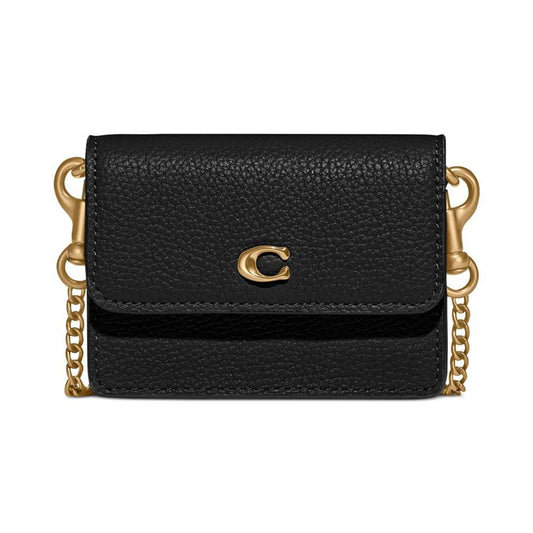 Half Flap Leather Card Case