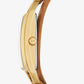 Mini Empire Gold-Tone and Leather Watch