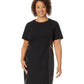 Plus Size Leather Chain Dress